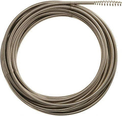Milwaukee Tool - 1/4" x 50' Drain Cleaning Machine Cable - Inner Core, 1-1/4" to 2-1/2" Pipe, Use with Milwaukee Drain Cleaning Tools - Apex Tool & Supply