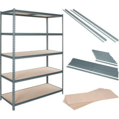 Value Collection - 60" Wide, 36 High, Open Shelving Accessory/Component - Particle Board, Use with Boltless Storage Rack - Apex Tool & Supply