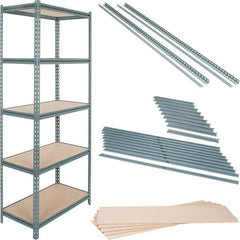 Value Collection - 72" Wide, 36 High, Open Shelving Accessory/Component - Particle Board, Use with Boltless Storage Rack - Apex Tool & Supply