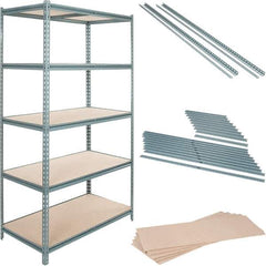 Value Collection - 48" Wide, 36 High, Open Shelving Accessory/Component - Particle Board, Use with Boltless Storage Rack - Apex Tool & Supply