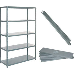 Value Collection - 60" Wide, 1-15/16 High, Open Shelving Accessory/Component - 14 Gauge Steel, Powder Coat Finish, Use with High Capacity Storage Racks - Apex Tool & Supply