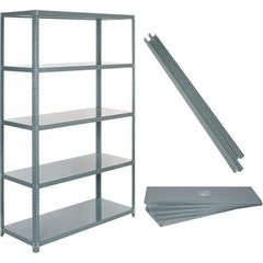 Value Collection - 60" Wide, 1-15/16 High, Open Shelving Accessory/Component - 14 Gauge Steel, Powder Coat Finish, Use with High Capacity Storage Racks - Apex Tool & Supply