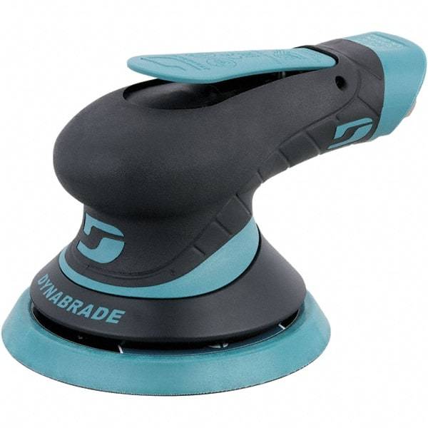 Dynabrade - 12,000 RPM, 12,000 OPM, 19 CFM Air Consumption, 90 psi Air Pressure, Random Air Orbital Sander - Round Pad, Hook & Loop Backing, 1/4 NPT Inlet - Apex Tool & Supply