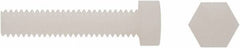 Electro Hardware - 5/8-18, 2-1/2" Long Hex Head Cap Screw - Fully Threaded, Grade 6/6 Nylon, Uncoated - Apex Tool & Supply