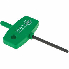 Wiha - T9 Torx Key - Wing Handle, 40mm Length Under Head, 2.9" OAL - Apex Tool & Supply