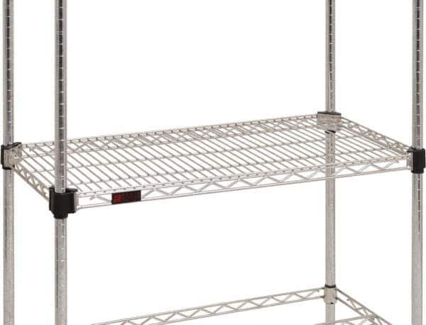 Eagle MHC - 24" Wide, 1-1/8 High, Open Shelving Accessory/Component - Steel Chrome Plated, Chrome Finish, 24" Deep, Use with Eagle MHC Shelving - Apex Tool & Supply
