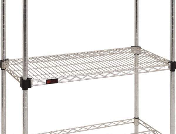 Eagle MHC - 72" Wide, 1-1/8 High, Open Shelving Accessory/Component - Steel Chrome Plated, Chrome Finish, 21" Deep, Use with Eagle MHC Shelving - Apex Tool & Supply