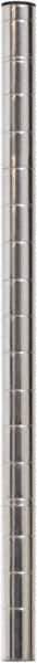 Eagle MHC - 1" Wide, 18 High, Open Shelving Accessory/Component - Steel Chrome Plated, Chrome Finish, 1" Deep, Use with Eagle MHC Shelving - Apex Tool & Supply