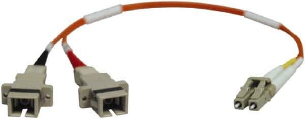 Tripp-Lite - 1' Long, LC/SC Computer Cable - Black, Male x Female - Apex Tool & Supply