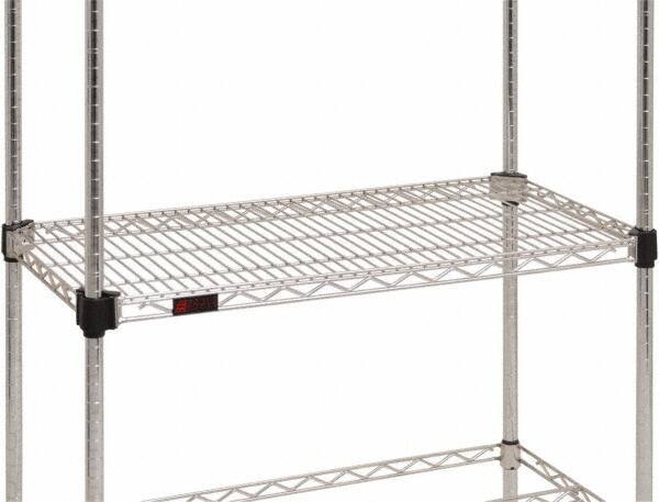Eagle MHC - 60" Wide, 18 High, Open Shelving Accessory/Component - Steel Chrome Plated, Chrome Finish, Use with Eagle MHC Shelving - Apex Tool & Supply