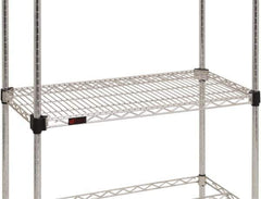 Eagle MHC - 42" Wide, 18 High, Open Shelving Accessory/Component - Steel Chrome Plated, Chrome Finish, Use with Eagle MHC Shelving - Apex Tool & Supply