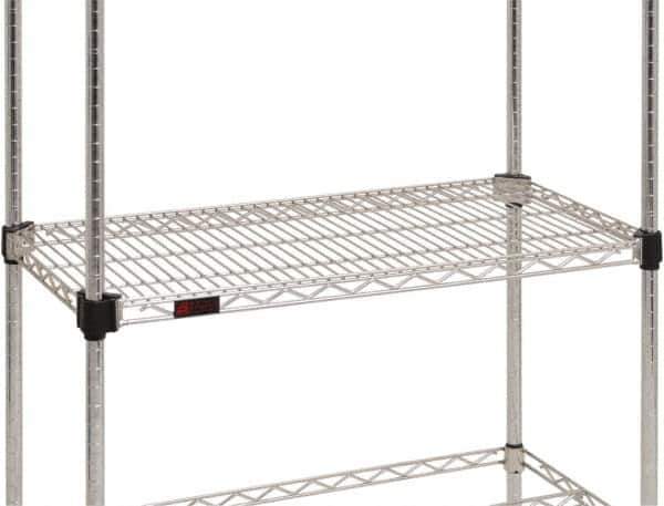 Eagle MHC - 48" Wide, 14 High, Open Shelving Accessory/Component - Steel Chrome Plated, Chrome Finish, Use with Eagle MHC Shelving - Apex Tool & Supply