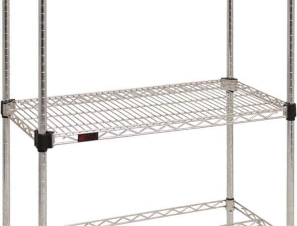 Eagle MHC - 30" Wide, 14 High, Open Shelving Accessory/Component - Steel Chrome Plated, Chrome Finish, Use with Eagle MHC Shelving - Apex Tool & Supply