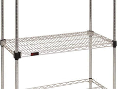 Eagle MHC - 48" Wide, 18 High, Open Shelving Accessory/Component - Steel Chrome Plated, Chrome Finish, Use with Eagle MHC Shelving - Apex Tool & Supply