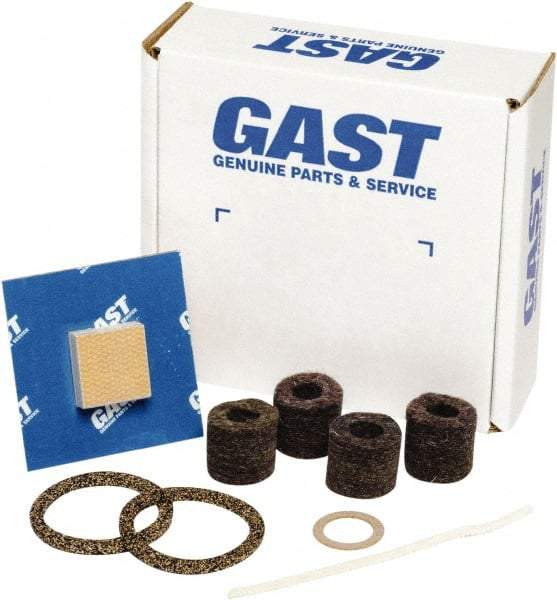 Gast - 12 Piece Air Compressor Repair Kit - For Use with Gast Lubricated Model #0323-V3-SG588DX, #0523-V3-SG588DX and #0523-V81T-SG588DX - Apex Tool & Supply