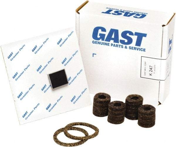 Gast - 10 Piece Air Compressor Repair Kit - For Use with Gast 0322/0522 Oil-Less Models - Apex Tool & Supply