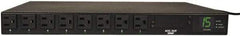 Tripp-Lite - 8 Outlets, 120 VAC15 Amps, 12' Cord, Power Outlet Strip - Rack Mount, 5-15R NEMA Configuration, 19" Strip - Apex Tool & Supply