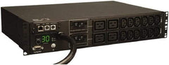 Tripp-Lite - 16 Outlets, 200/240 Volts, 30 Amps, 12' Cord, Power Outlet Strip - Rack Mount, 5-15/20R NEMA Configuration, 19" Strip - Apex Tool & Supply