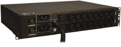 Tripp-Lite - 18 Outlets, 120 VAC30 Amps, 15' Cord, Power Outlet Strip - Rack Mount, 5-15/20R NEMA Configuration, 19" Strip - Apex Tool & Supply