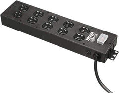 Tripp-Lite - 8 Outlets, 120 VAC15 Amps, 15' Cord, Power Outlet Strip - Keyhole, Tab Mount, 5-15 NEMA Configuration, 17-1/2" Strip - Apex Tool & Supply