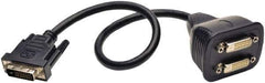 Tripp-Lite - 1' Long, DVI Computer Cable - Black, Male, Female x Female - Apex Tool & Supply