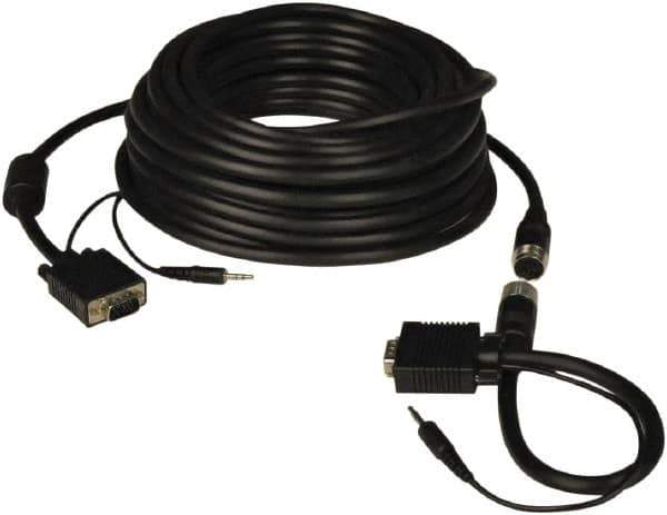 Tripp-Lite - 50' Long, VGA, HD15 Computer Cable - Black, Male x Male - Apex Tool & Supply