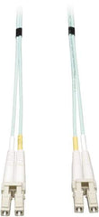 Tripp-Lite - 65' Long, LC/LC Head, Multimode Fiber Optic Cable - Aqua, Use with LAN - Apex Tool & Supply