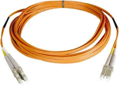 Tripp-Lite - 50' Long, LC/LC Head, Multimode Fiber Optic Cable - Aqua, Use with LAN - Apex Tool & Supply