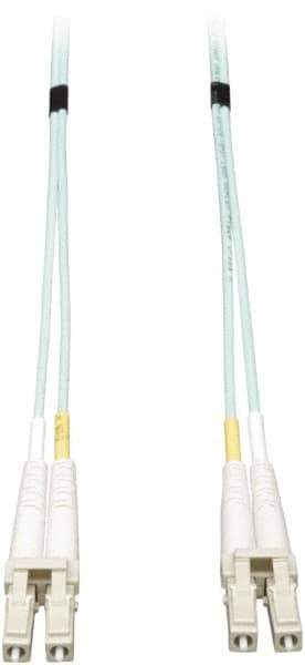 Tripp-Lite - 3' Long, LC/LC Head, Multimode Fiber Optic Cable - Aqua, Use with LAN - Apex Tool & Supply