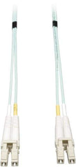 Tripp-Lite - 23' Long, LC/LC Head, Multimode Fiber Optic Cable - Aqua, Use with LAN - Apex Tool & Supply