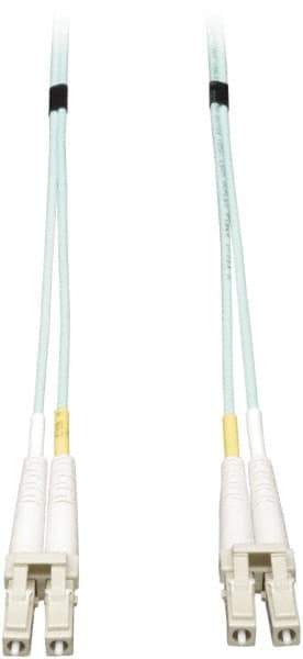 Tripp-Lite - 20' Long, LC/LC Head, Multimode Fiber Optic Cable - Aqua, Use with LAN - Apex Tool & Supply