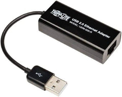 Tripp-Lite - Network Adapter - USB A Male Connector, Black, Use with 10/100Mbps Network - Apex Tool & Supply