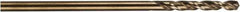 DeWALT - 5/32" 135° Cobalt Jobber Drill - Oxide/Gold Finish, Right Hand Cut, Spiral Flute, Straight Shank, 3-7/64" OAL, Pilot Point - Apex Tool & Supply