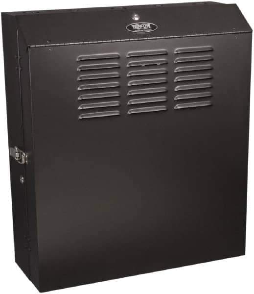 Tripp-Lite - 23-1/2" Overall Width x 5" Rack Height x 17-1/2" Overall Depth Data Cable Enclosure - 200 Lb Capacity, Black - Apex Tool & Supply