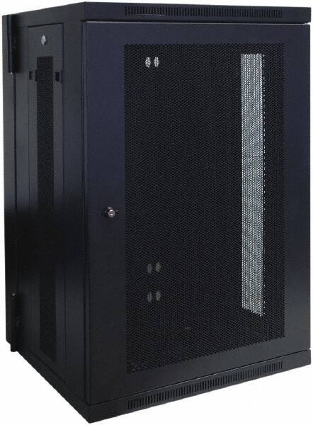 Tripp-Lite - 23.6" Overall Width x 18" Rack Height x 21.6" Overall Depth Data Cable Enclosure - 250 Lb Capacity, Black - Apex Tool & Supply