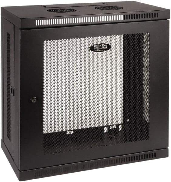 Tripp-Lite - 23.62" Overall Width x 12" Rack Height x 13" Overall Depth Data Cable Enclosure - 200 Lb Capacity, Black - Apex Tool & Supply
