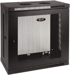Tripp-Lite - 23.62" Overall Width x 12" Rack Height x 13" Overall Depth Data Cable Enclosure - 200 Lb Capacity, Black - Apex Tool & Supply