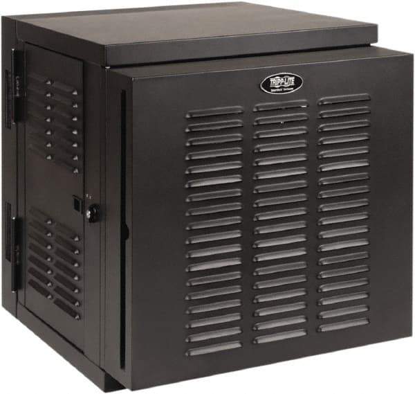 Tripp-Lite - 23.62" Overall Width x 12" Rack Height x 26.42" Overall Depth Data Cable Enclosure - 3,000 Lb Capacity, Black - Apex Tool & Supply