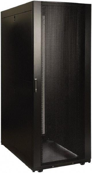 Tripp-Lite - 29.53" Overall Width x 45" Rack Height x 50.89" Overall Depth Data Cable Enclosure - 3,000 Lb Capacity, Black - Apex Tool & Supply