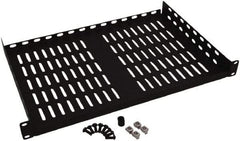 Tripp-Lite - 19" Overall Width x 1" Rack Height x 12" Overall Depth Data Cable Enclosure - 40 Lb Capacity, Black - Apex Tool & Supply