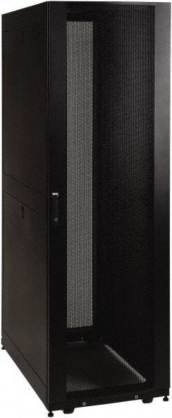 Tripp-Lite - 23.63" Overall Width x 48" Rack Height x 43" Overall Depth Data Cable Enclosure - 3,000 Lb Capacity, Black - Apex Tool & Supply