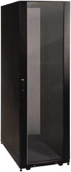 Tripp-Lite - 23.63" Overall Width x 42" Rack Height x 43" Overall Depth Data Cable Enclosure - 3,000 Lb Capacity, Black - Apex Tool & Supply