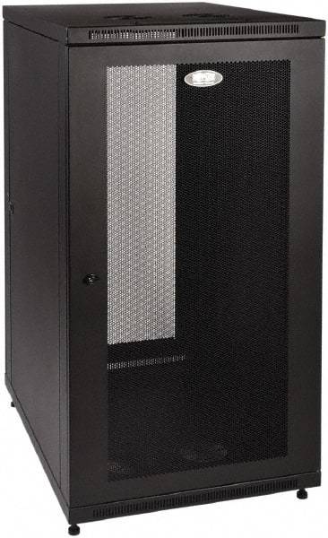 Tripp-Lite - 24.2" Overall Width x 24" Rack Height x 34.06" Overall Depth Data Cable Enclosure - 3,000 Lb Capacity, Black - Apex Tool & Supply