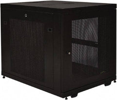Tripp-Lite - 23.6" Overall Width x 12" Rack Height x 33-1/2" Overall Depth Data Cable Enclosure - 3,000 Lb Capacity, Black - Apex Tool & Supply