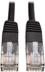 Tripp-Lite - Cat5e, 24 AWG, 8 Wires, 550 MHz, Unshielded Network & Ethernet Cable - Black, PVC, 50' OAL - Apex Tool & Supply