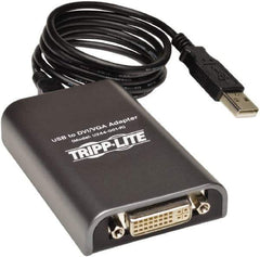 Tripp-Lite - External Multi-Monitor Video Card - USB Connector, Black, Use with Cabling and Video Applications - Apex Tool & Supply