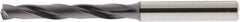 Accupro - 3.5mm 140° Solid Carbide Jobber Drill - AlTiN Finish, Right Hand Cut, Spiral Flute, Straight Shank, 66mm OAL - Apex Tool & Supply
