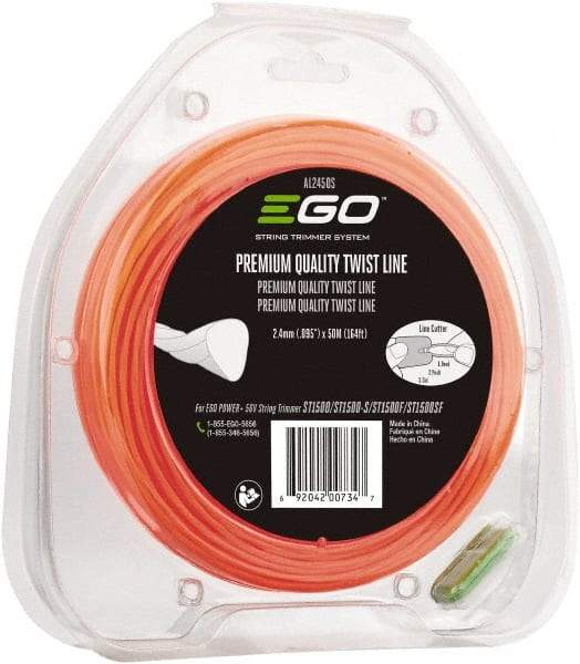 EGO Power Equipment - 0.095" Diam, 6-1/2" Long x 6-1/2" Wide x 1-3/8" High Trimmer Spool - For ST1500, ST1502, ST1504, ST1500-S, ST1502-S, ST1504-S, ST1500-F, ST1502-F, ST1504-F, ST1500SF, ST1502SF, ST1504SF - Apex Tool & Supply