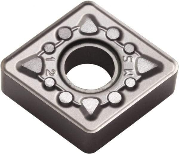 Kyocera - CNMG432 MS Grade PR005S Carbide Turning Insert - Megacoat Hard Finish, 80° Diamond, 1/2" Inscr Circle, 3/16" Thick, 1/32" Corner Radius - Apex Tool & Supply