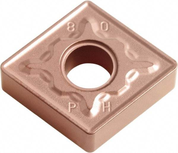 Kyocera - CNMG433 PH Grade CA310 Carbide Turning Insert - TiCN/Al2O3 Finish, 80° Diamond, 1/2" Inscr Circle, 3/16" Thick, 3/64" Corner Radius - Apex Tool & Supply